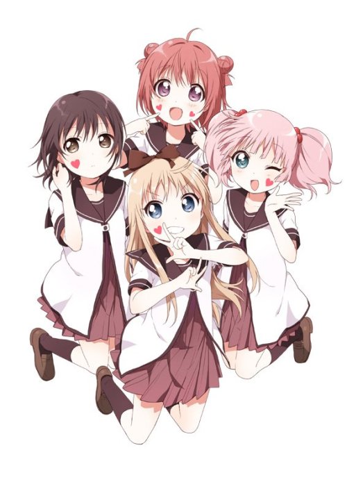 nekogamirei:Girls from Yuru Yuri series by Namori.