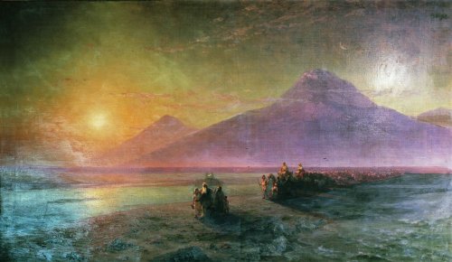 Dejection of Noah from mountain Ararat, 1870, Ivan Aivazovski