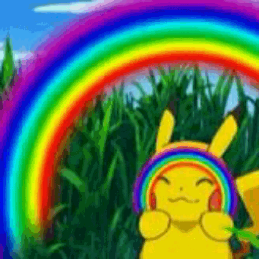 #gif#anime gif#Anime#pokemon#rainbow