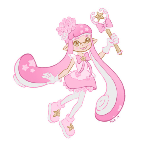 Just having fun - what if there were magical girl inklings? This is Shining Sea! Show me yours!Dev