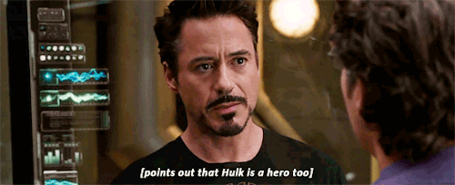 evilwomen:Tony Stark + his instant connection to BruceNick Fury, probably: Since yesterday, you’ve m