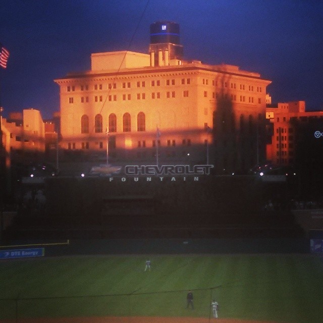 Baseball Sunset (at Comerica Park)