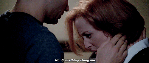 thexfilesgifs:  When Mulder thought he was crossing the line by attempting to kiss