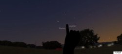 huffingtonpost:  Venus And Jupiter Appear