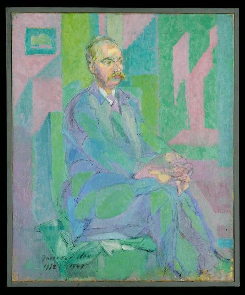 Portrait of Walter Pach, Jacques Villon, 1932-47, Minneapolis Institute of Art: PaintingsSize: 21 &a