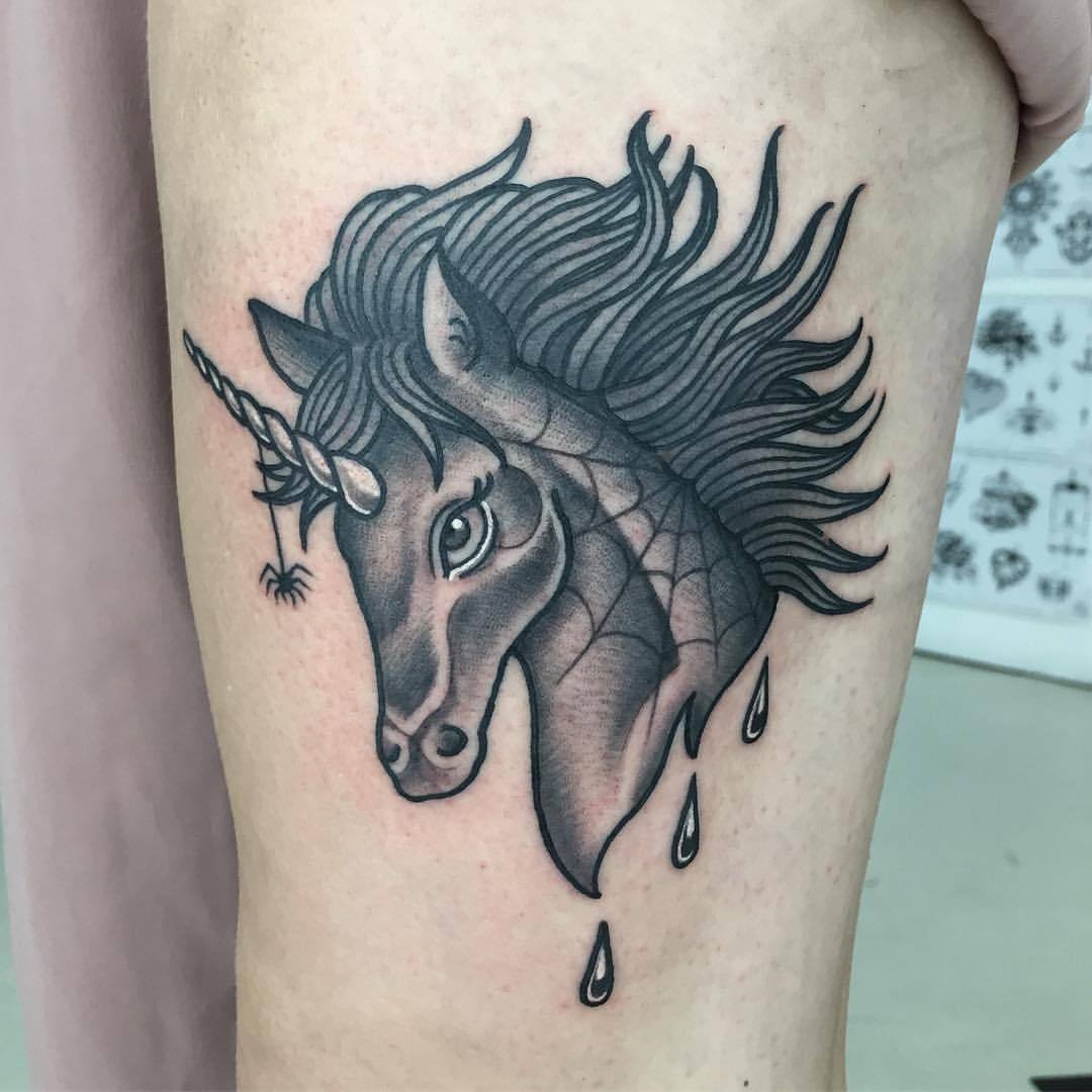 MagnumTattooSupplies on X Beautiful Unicorn tattoo done by Stephanie  Melbourne Art and Tattoos with magnumtattoosupplies  unicorn  unicorntattoo heartgemtattoo gemtattoo neotraditionaltattoo  neotraditional neotradeu tattoodo tattoosnob 