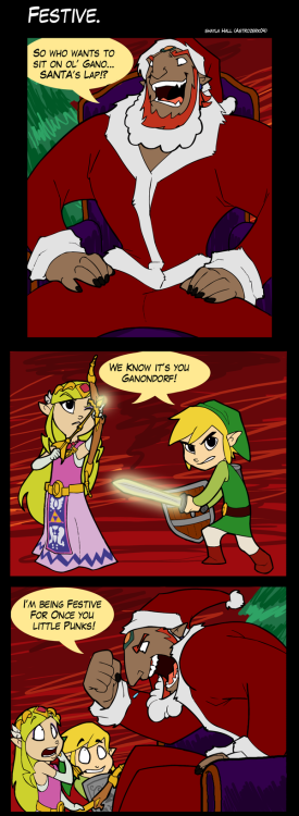 gerudo-king-of-thieves: Festive by AstroZerk ( Christmas may be done and over, but this is still fan