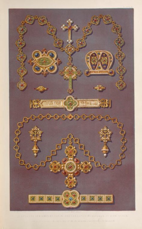 Augustus Pugin, Jewellery design, presented at the Great Exhibition of Works of Industry, 1851. Made