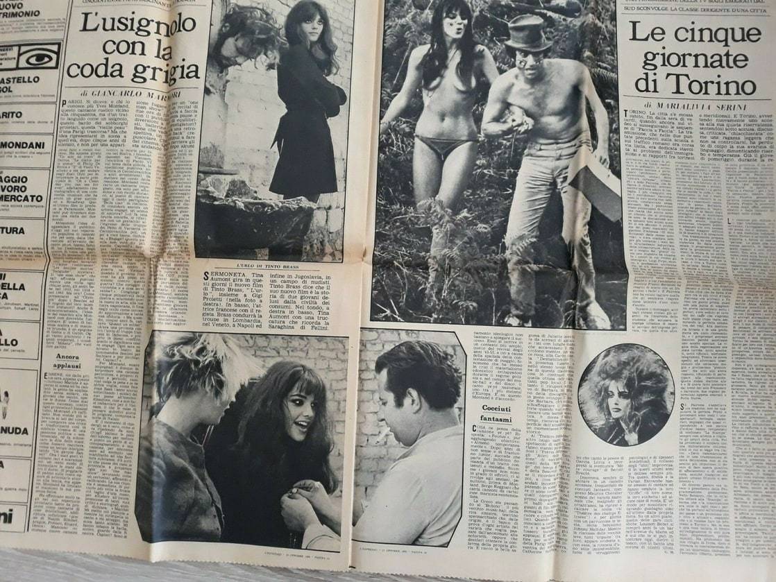 “Tina Aumont in L’ Urlo.
L’ Espresso-1968.
”
🌟Andrea Montez, thank you very much for this article, Tina looks extremely beautiful in this film!! 💖💖💖 (L’Espresso, 13th October 1968).🌟