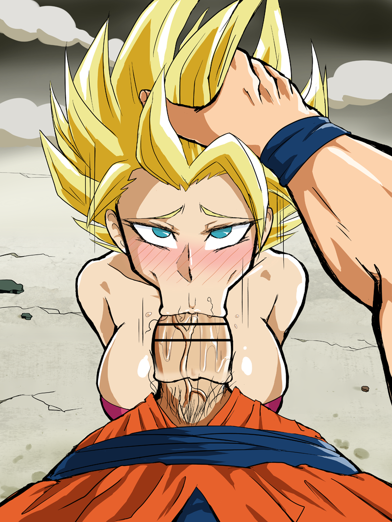dbzhentai4you:  Caulifla x Goku bj photoset