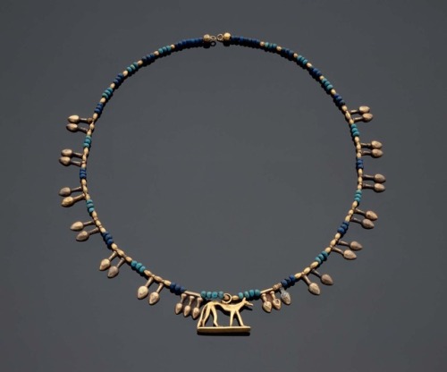 theancientwayoflife:~ Nefer pendants and beads.Culture: EgyptianPeriod: New Kingdom, 18th Dynasty Da