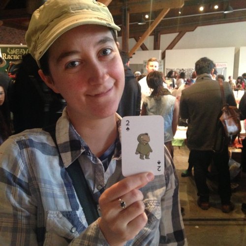 evandahm: At Vancaf I had an ADVANCE COPY of FRIENDS DECK and I took a bunch of pictures of people w