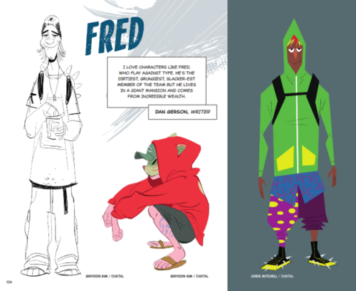 Character designs from The Art of Big Hero 6 