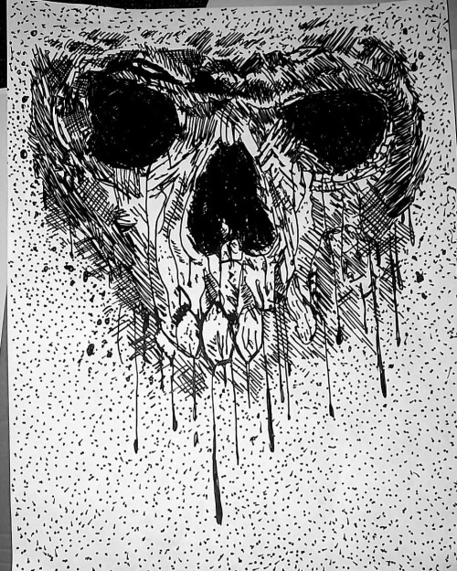 #Skull #PenInkArt #K2Sheet #ididthat #LimonadeThat (at Houston, Texas) www.instagram.com/p/C