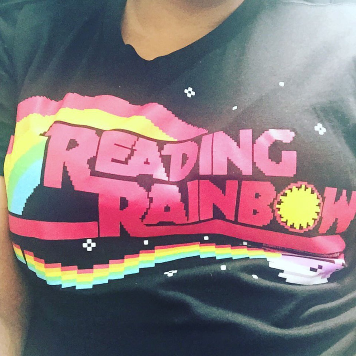 @deserteaglederek my reading rainbow shirt