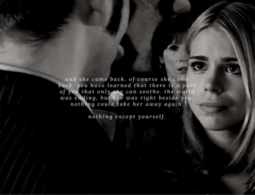 queeenpersephone:  rose and the doctor → do you still think that it needs saying? 