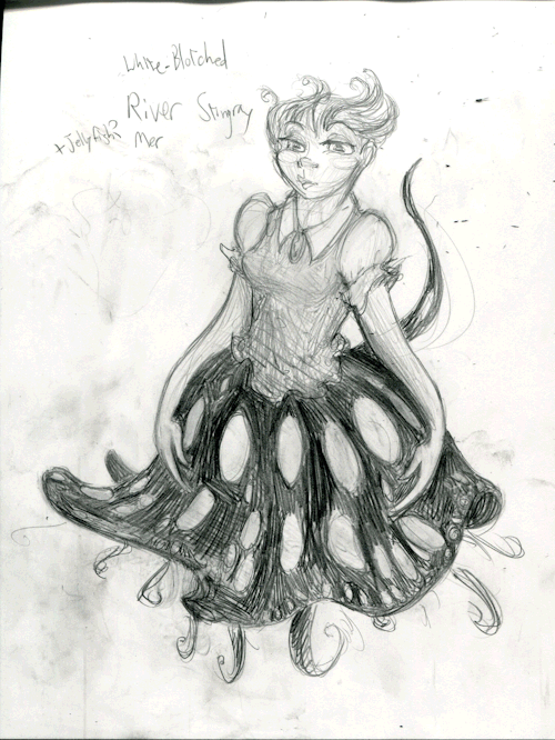 Mermay #02- River Stingray + Jellyfish MerIm Submitting This With Way Less Work And Effort Than I Intended