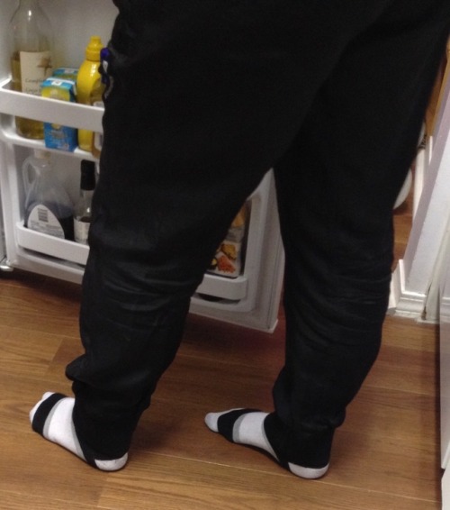 bmcgrattan16: My aunt in the fridge,she is wearing some awesome striped sporty ankle socks