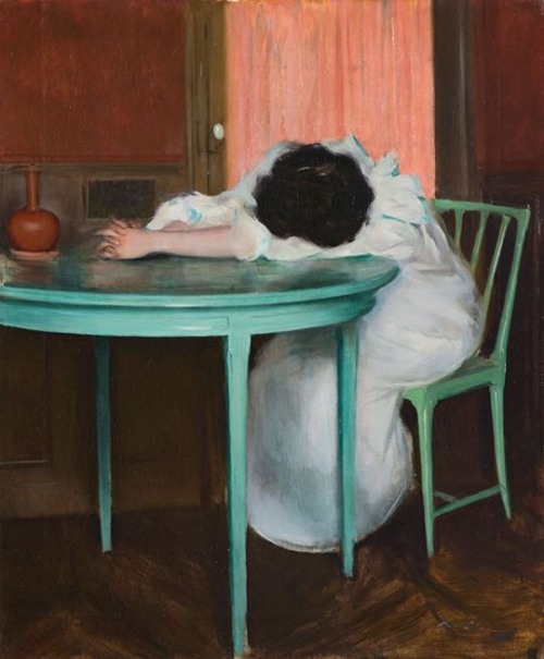 afroui:  Ramon Casas | Tired 1895-1900