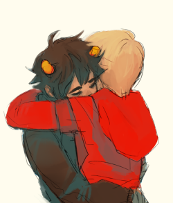 yummytomatoes:  everytime i draw them theyre hugging  