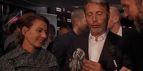 Mads Mikkelsen And His Kaecilius Doll At CPH Pix.