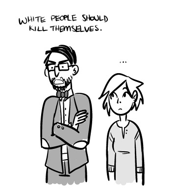 m4-shermayne:  plebcomics:  teach me how to kill myself professorsourcearchive  People of every race owned slaves.Get over it.