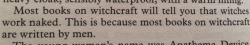 wearespookylocked: there should be a law that demands everyone read good omens  It’s always men.  I truly think that there never would have been witch trials if there weren’t sexually starved and repressed men and women in sexually repressed societies. 