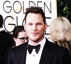 elloemoose:  vikander: Chris Pratt at the 72nd Annual Golden Globe Awards red carpet