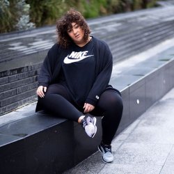 thetrippytrip:  NIKE HAS just launched a plus-size range and the accompanying campaign features popular vlogger Gracie Francesca.  