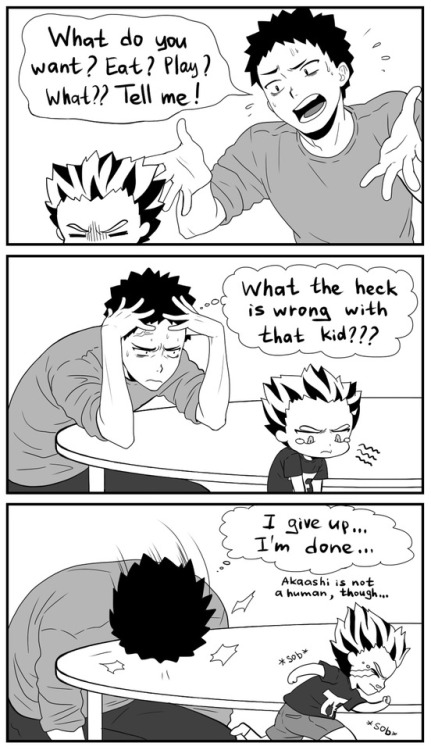 suncelia-art:  Haikyuu moms swap!! Part 1/5: Iwaizumi in Fukurodani (2016)