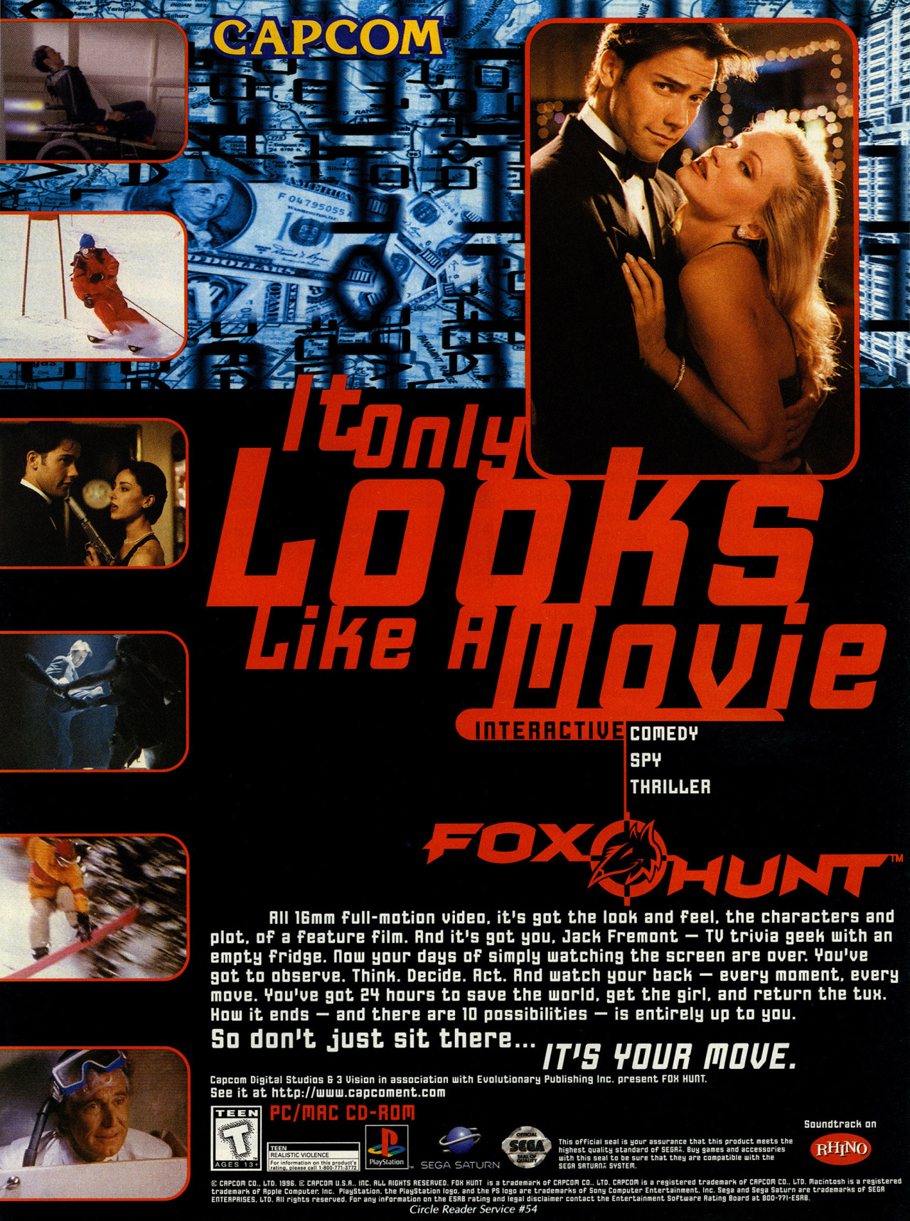 Fox Hunt
“It only looks like a movie” (Computer Gaming World #140, Mar. 1996)