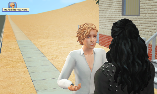 The second I plopped these two on the lot this happened. And is Ed gossiping about Izzy? xD