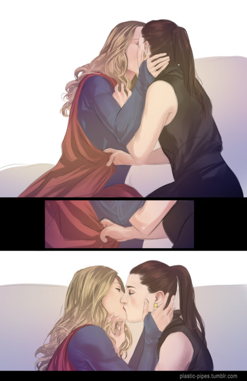 plastic-pipes:little supercorp comic to feed the void left by the hiatus this month Full View | Twit