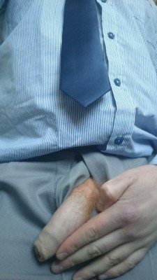 ginger-fur:Request: piss and cum in formalwear 