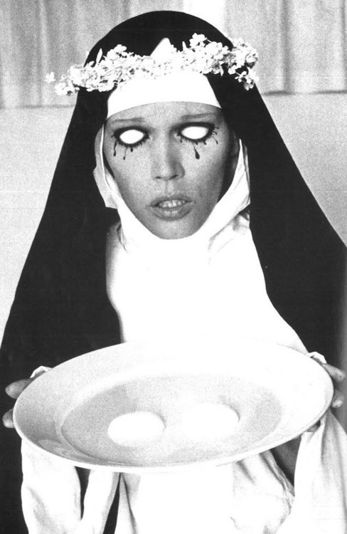 groovyant70:  Amanda Lear photographed by David Bailey and styled by Salvador Dali for Vogue Paris -