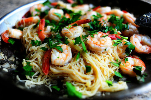 Porn prettyfoods:  Shrimp Scampi  photos