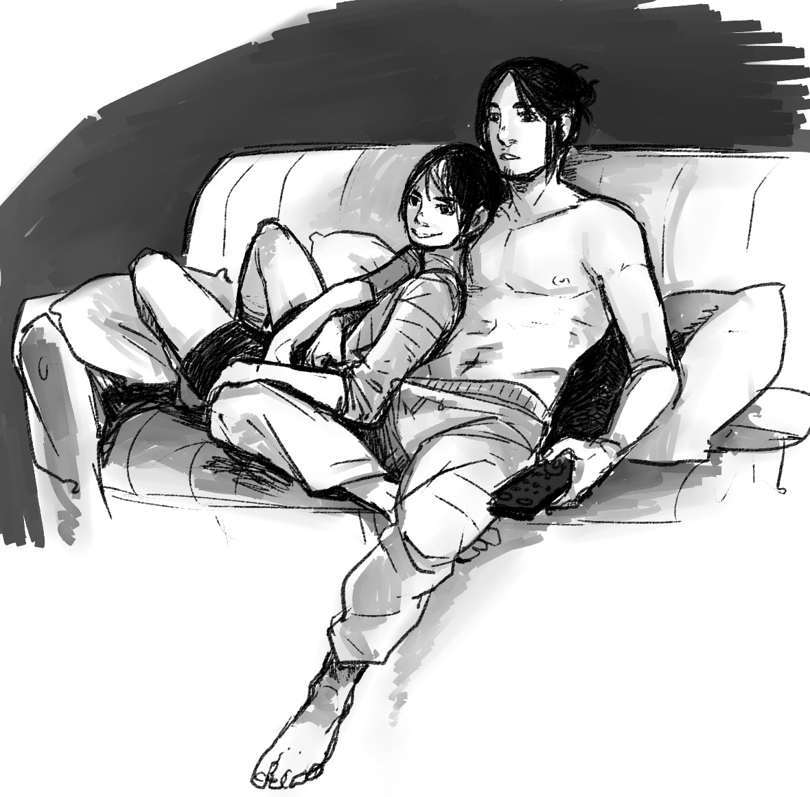 ppitte:  I went through my files and collected some asanoya doodles from last year!