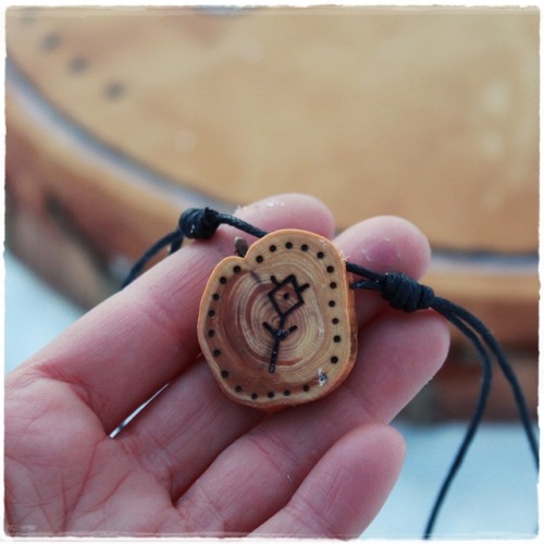 Guardian spirit amulet in shamanic runes. Only one available on my Etsy shoppe!