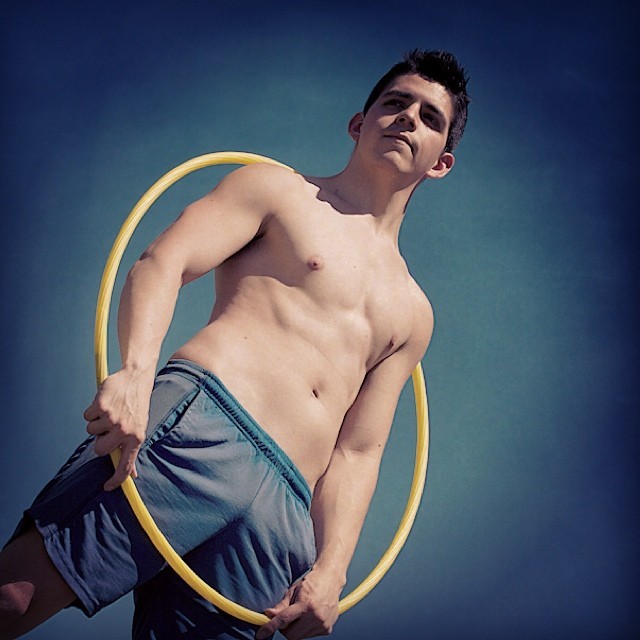 deejosephtee:  I’m horrible at #hulahoop but I know how to #pose with one! ;) #gayboy