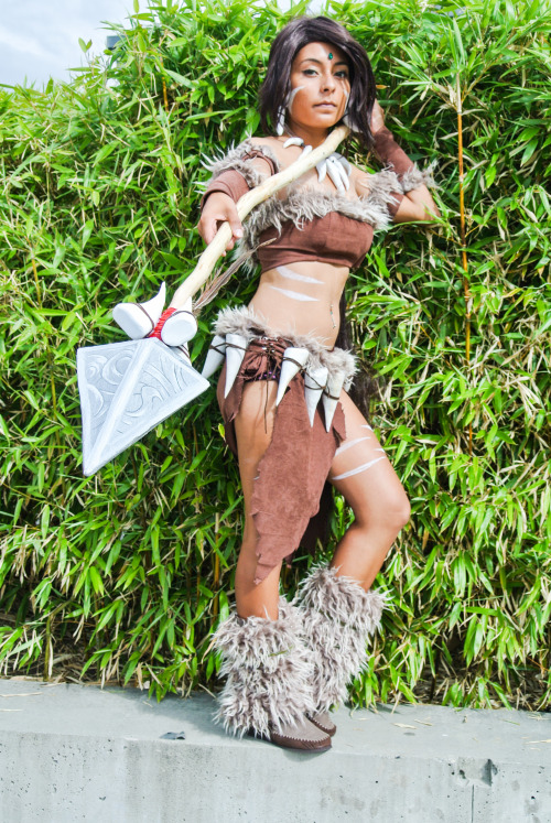 Nidalee Cosplay magnífico.