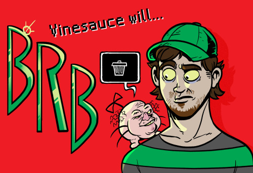 Some art I did for Mr. Vinny Pizzapasta Vinesauce. He’s been playing Earthbound. I don’t think he’s 