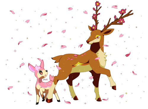 pen-papers: ★ Deerling + Sawsbuck  ( Spring Form )