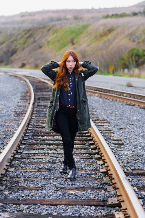 Photo // John Thatcher  Bridge and Burn // Reed Moss Waxed Jacket - $245 Odell Dark Navy Shirt - $49