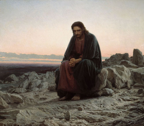 shear-in-spuh-rey-shuhn:IVAN KRAMSKOYChrist In The WildernessOil on Canvas180 x 210 cm@i-am-the-brok