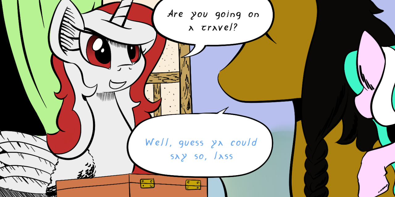 askdarkpony:  [Ask Dark - 832] And now, really towards unspeakable north.   X3
