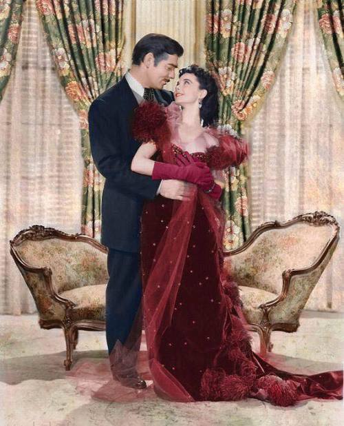 oldhollywood-mylove:  Vivien Leigh as Scarlett O'Hara  Clark Gable as Rhett Butler  Gone with the Wi