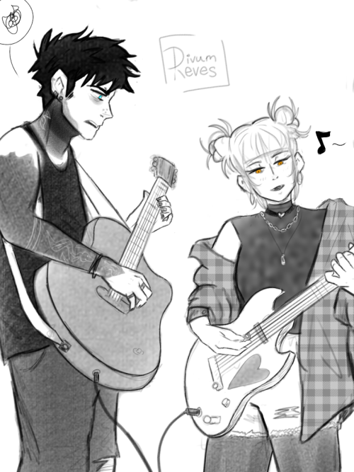This Started Out With Me Just Wanting To Draw A Bass Player Really Bad But Then....... Band AU