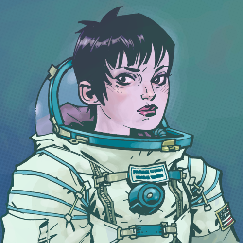 womenrockscience:  Happy Birthday NASA They just turned 55. Lets celebrate with portraits of amazing female astronauts by legendary comic book illustrator Philip J Bond Can you guess the names of the astronauts from the drawings? Check out the rest of