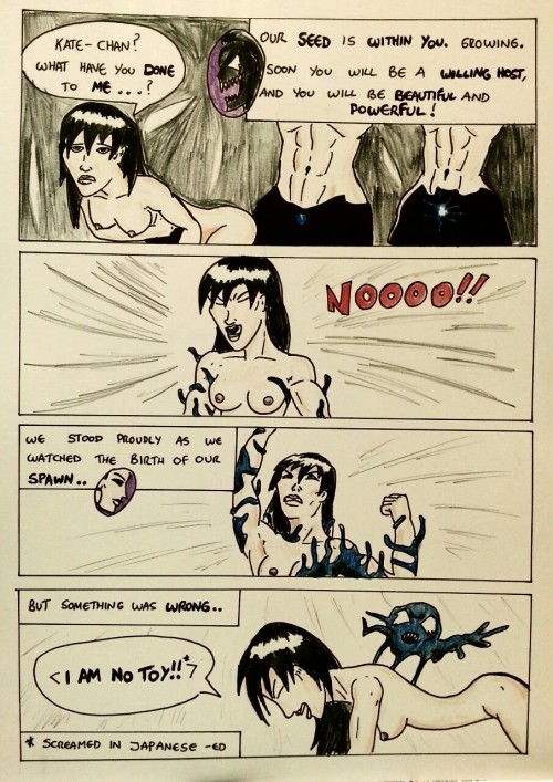 Kate Five vs Symbiote comic Pages 6 - 15  Very NSFW