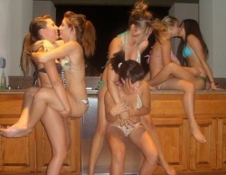 bicurious-bisexual-lesbian: Lesbians cooking up a storm in the kitchen.